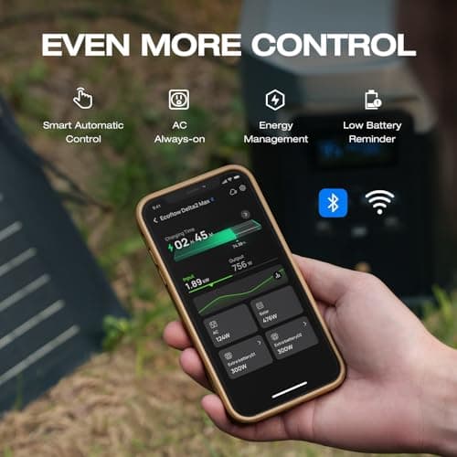 EF ECOFLOW Portable Power Station DELTA 2 Max, 2400W LFP Solar Generator, Full Charge in 1 Hr, 2048Wh Solar Powered Generator for Home Backup(Solar Panel Optional) 7