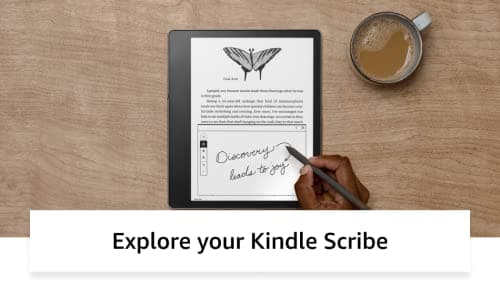 Amazon Kindle Scribe (32 GB) - 10.2” 300 ppi Paperwhite display, a Kindle and a notebook all in one, convert notes to text and share, includes Premium Pen 16