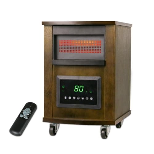 Infrared Heaters for Indoor Use 1500W Space heater with 3 Heat Settings Remote Overheat and Tip-over Proteciton Child Lock 12H Timer Electric Heater Indoor WEWARM