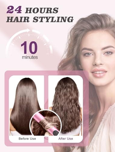 Mini Curling Iron for Travel,110~240V Dual Voltage with European Plug Adapter,Small Curling Iron for Short Hair,Tiny Curling Irons for Women,Anti-Scald Cover,Auto-Off,5 Temp Digital Settings,1 Inch 8