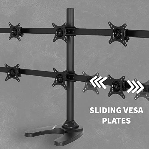 VIVO Hex LCD Monitor Height Adjustable 6 Screen Desk Mount Stand for up to 27 inch Screens, STAND-V006F 9