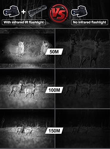 DARKBEAM ir Flashlight Infrared 940nm Lights LED Mini for Night Vision, Rechargeable Portable Tactical ir Illuminator Torch, Focus Adjustable for Hunting, Observation, Search 5