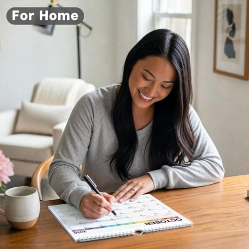 Dunwell 8.5x11" Wall Calendar 2026 (Colorful), Use January to December 2026, Hang on Wall or Use as 8.5 x 11 Office Desk Calendar 6