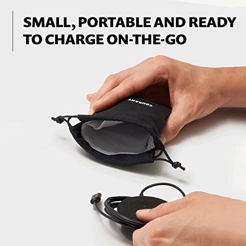 Courant MAG:1 Classics Magnetic Charger for MagSafe iPhones - Italian Leather - Up to 15W Fast Charging for iPhone 16, 15, 14, 13 and 12 Models (Ash) 5