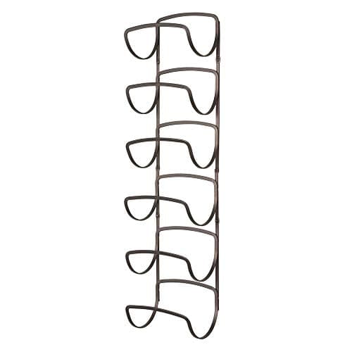 mDesign Metal Towel Shelves – Towel Rack for The Bathroom with 6 Compartments – Practical Bathroom Accessories for Both Large and Small Towels – Bronze 9
