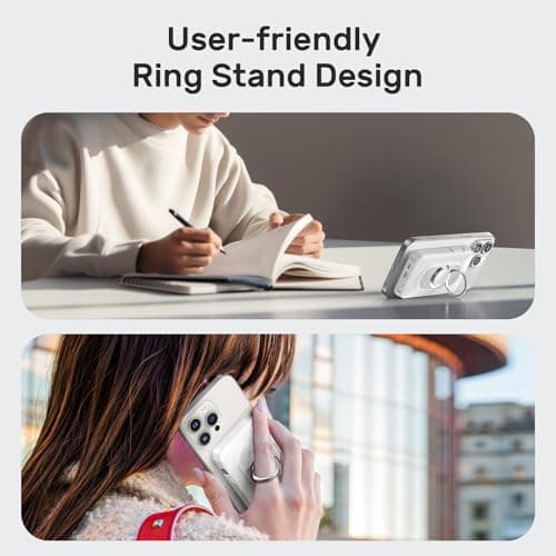 WASTDE Magnetic Power Bank 20000mAh, Wireless Powerbank Fast Charging, 4-in-1 Portable Charger with USB-C/iOS Cable, Battery Pack with Stand for iPhone 17-12 All Series(White 6