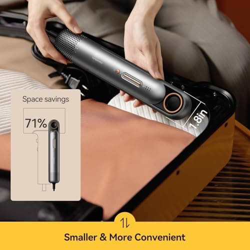 Hair Dryer, Travel Hair Dryer Professional 110K RPM Portable Blow Dryers for Women High-Speed Ionic Diffuser Compact Hairdryer with Nozzle Fast Drying Thermo-Control Blowdryer Home Hotel Business Trip 4