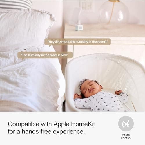 Onvis Smart Motion Sensor, Wireless Hygrometer, Thermometer, Works with Apple HomeKit, Smart Home Automation, PIR Motion Detector-Thread ((iOS 17.4 and Above is Required) 5