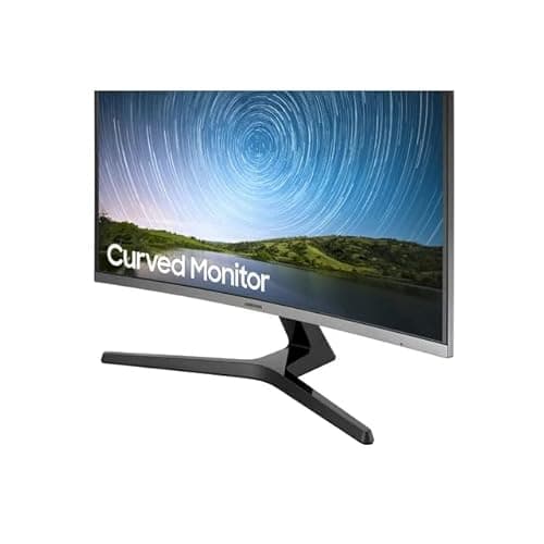 SAMSUNG 32" Class 1500R FHD Curved Monitor, 75Hz, 4ms, Ultra-Slim, AMD FreeSync, 3 Sided Bezel Less Display, HDMI, Black, with MTC HDMI Cable, LC32R500 4