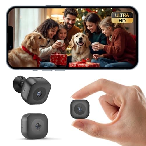 Zongbi Hidden Camera,Mini WiFi Wireless Surveillance Camera with SD & Cloud Storage Night Vision App Live View Motion Detection Smallest Smart Camera for Home Monitoring