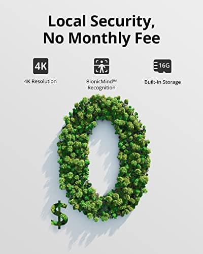 eufy Security eufyCam 3C Add-on Camera, Security Camera Outdoor Wireless, 4K Camera with Expandable Local Storage, Face Recognition AI, Spotlight, 2.4 GHz Wi-Fi,No Monthly Fee, Requires HomeBase 3 6