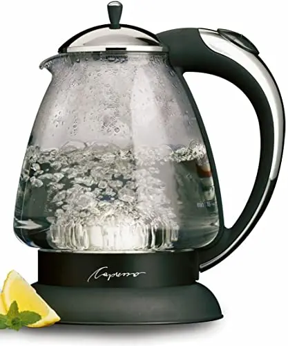 Capresso 259 Water Kettle, 10" x 8.25" x 6.25", Polished Chrome 2