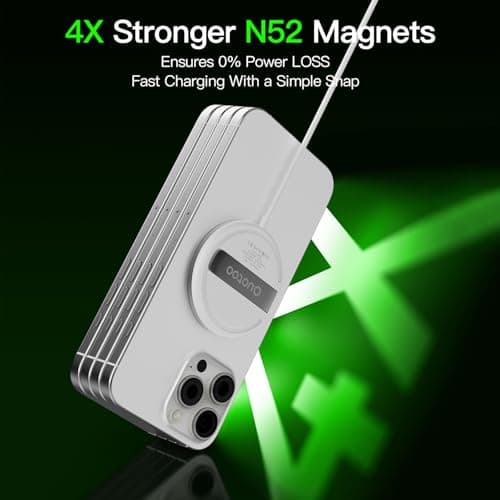 2026 Apple 2 Pack 15W Mag-Safe Charger 4FT Magnetic Wireless Charger with 20W Fast Charging Block Compatible with iPhone17/16/15/14/13/12 Series & AirPods 4/3/2/Pro/for iPhone Wireless Charger Stand 8