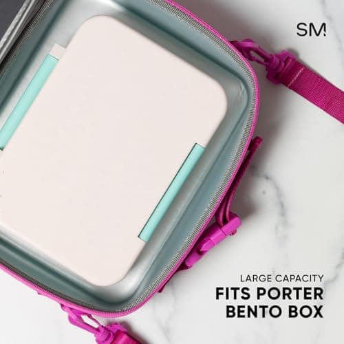 Simple Modern Hadley with Shoulder Strap | Lunch Box for Kids, Teens, and Adults | Insulated Bag for Girls, Boys, Women, Men | Meal Containers with Exterior and Interior Pockets | 80s Mix 6