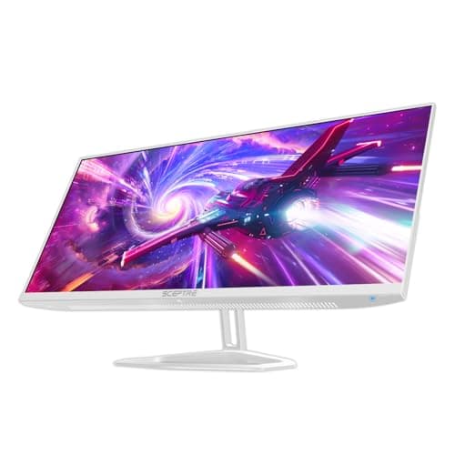 Sceptre IPS 30-inch Gaming Monitor 2560 x 1080 DisplayPort x2 HDMI x2 up to 210Hz 1ms Ultra Wide/Slim Build-in Speakers, Tesla-White 2025 (E305B-FU200TW) 7