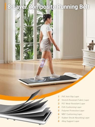 WALKINGPAD C2 Foldable Walking Pad Treadmill, Colorful Under Desk Treadmill for Home Office, Stylish Compact Design, No Assembly Needed 5