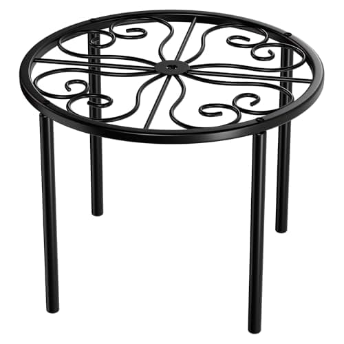 Chinpakden Plant Stand Flower Stand - Metal Plant Holder for Garden Home, Anti-rust Plant Rack for Multiple Plant Indoor or Outdoor.