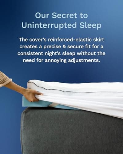 ViscoSoft 3 Inch Pillow Top Memory Foam Mattress Topper Twin XL - Cooling Hybrid Lux Dual Layer Extra Long Mattress Pad - CertiPur-US Certified 8