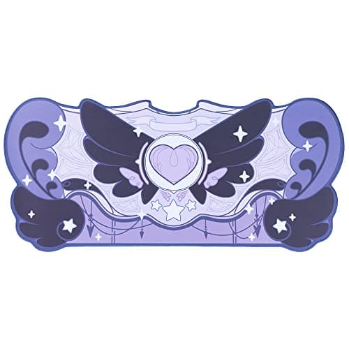 GeekShare Large Gaming Mouse Pad Dark Purple Non-Slip Rubber Back Mouse Pad Big Desk Mat for Keyboard and Mouse,Perfect for Gaming or Home Office Work - Star Wings Dark Version