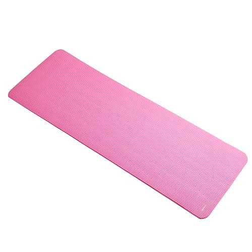 Amazon Basics 1/2 Inch Extra Thick Exercise Yoga Mat with Carrying Strap for Home Workouts and Fitness, 74" x 24" x 0.5", Pink 7