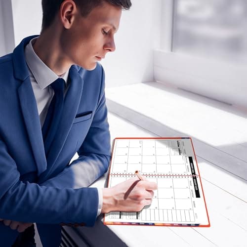 2025 Appointment Book & Planner- Ensight 8.5 x 11 inches, Large Tabbed Daily Hourly Weekly Planner, Calendar & Schedule Book 15-Minute time Slots, Business & Personal Planner Jan 2025- Dec 2025- Peach 6