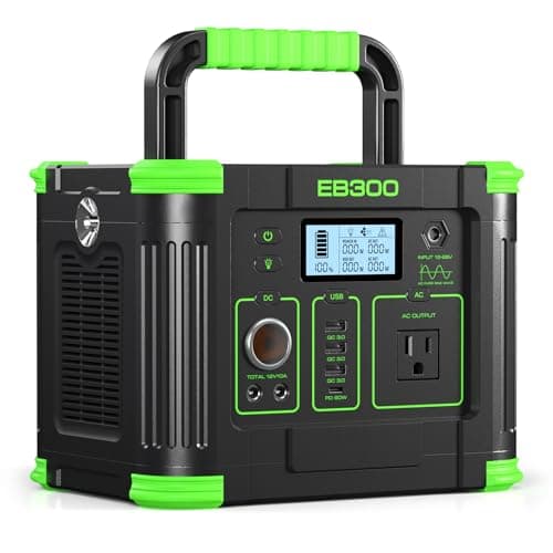 GRECELL 240W Portable Power Station LiFePO4 Battery, 154Wh Dual Way 100W USB-C PD, Portable Power Bank with Integrated Stand, Solar Generator for Outdoors, Camping, Travel (Wall Charger Not Included)