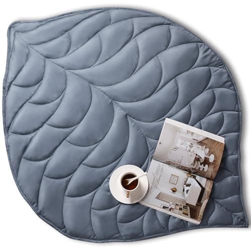 Kaisa Cooling Weighted Lap Blanket for Adults(7 lbs, 41"x53"), Microfiber Breathable Weighted Lap Blanket Machine Washable, Small Heavy Blankets with Glass Beads for Home Sleep & Travel,Grey