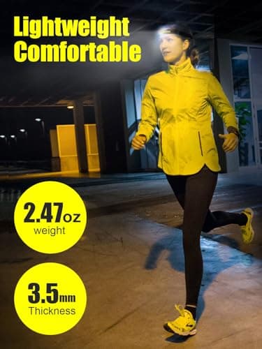 Headlamp Rechargeable, 230° Wide Beam Head Lamps LED Super Bright, Rechargeable Headlamp Flashlight USB C, Motion Sensor Head Lights for Forehead, 5 Modes Hard Hat Headlamp for Adults Running Camping 5