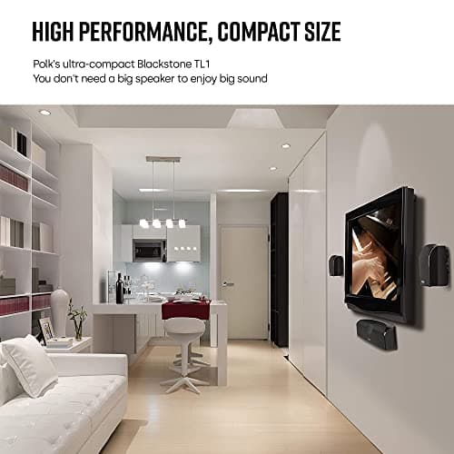 Polk Audio TL1 Center Channel Speaker, Center Speakers for Home Theater (Each, Black) 5