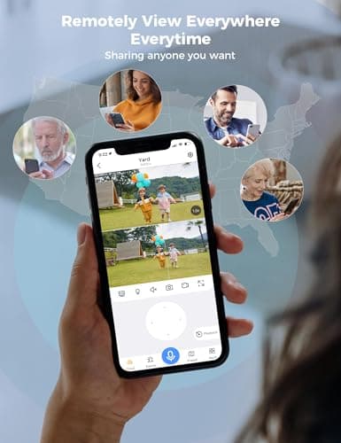 Hiseeu Wireless Security Cameras Outdoor, 5G & 2.4G WiFi Pro, Wireless Home Security Camera System, Dual Lens, 360° Pan & Tilt, Auto Tracking, Color Night Vision, 1TB HDD No Subscription, Need Plug In 6