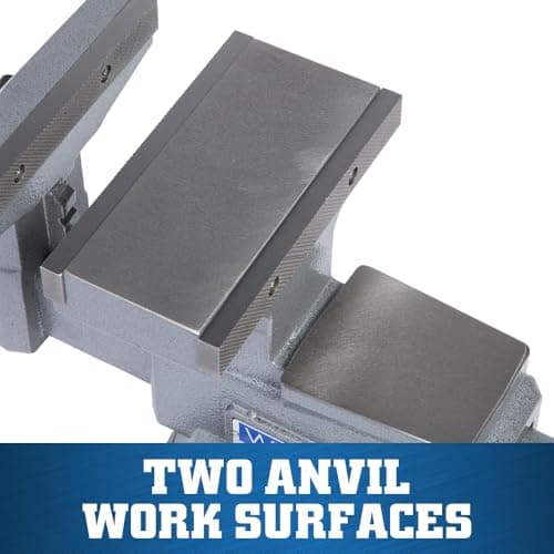 Wilton Reversible Bench Vise, 8" Jaw Width, 9-1/4" & 14-1/2" Jaw Opening, 4-3/4" Throat (Model 4800R) 5