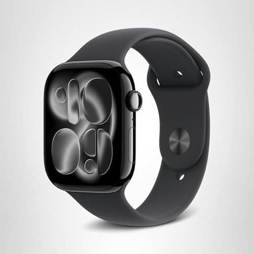 Apple Watch Series 11 [GPS 46mm] Smartwatch with Jet Black Aluminum Case with Black Sport Band - M/L. Sleep Score, Fitness Tracker, Health Monitoring, Always-On Display, Water Resistant 7