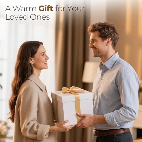 Kozyus Wearable Heated Blanket with Foot Pocket & Sleeves, Electric Blanket Heated Robe for Women & Men, 5 Heat Settings, 3H Auto-Off, Machine Washable, ETL Certified, Gift-Ready, 50x70 Inches, Grey 9