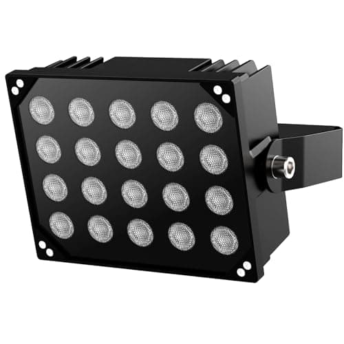 [Upgraded] Univivi IR Illuminators 20 LEDs 850nm Long Range Illuminator 90 Degree Wide Angle Infrared Flood Light IP67 Waterproof for Security Camera IR Light Indoor&Outdoor 7