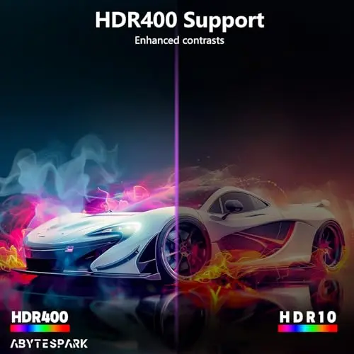 abytespark 34 Inch Curved Ultra Wide WQHD 4K (3440 × 1440) Gaming Monitor, 165Hz 1500R-PIP/PBP, 1ms (MPRT), HDR400, DCI-P3 95%,FreeSync & G-Sync, 2 x DP 1.4 and 2 x HDMI 2.0, Tilt Height Adjustment 6