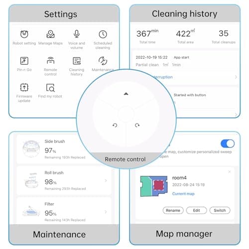OKP L3 Robot Vacuum Self Emptying Station for 60 Days, LiDAR Navigation, 200Min,4000Pa Suction, 2.4G WiFi/App/Alexa Control, Robotic Vacuum for Pet Hair, Carpet, Floors,Blue 8