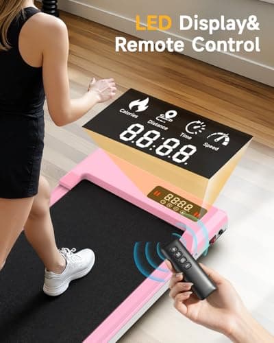 Walking Pad with Incline,Treadmill Pad 2.5 HP Quiet Under Desk Treadmills 8% Incline,330 lb Capacity Portable Walking Pad for Home and Office Walking Low Noise 5