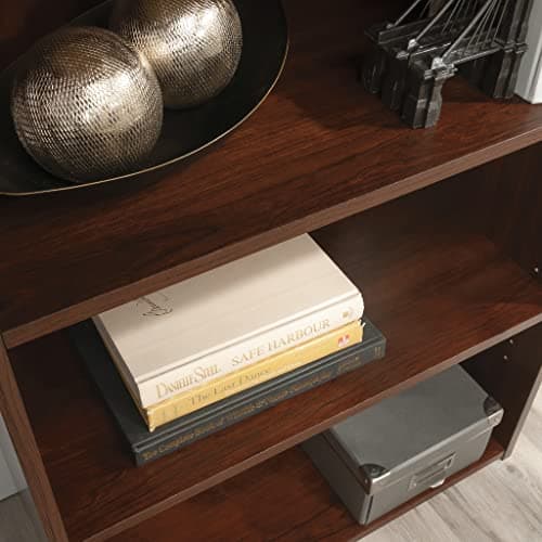 Sauder Beginnings 3-Shelf Bookcase, Bookshelf with Adjustable Storage Shelves, in Brook Cherry finish 5