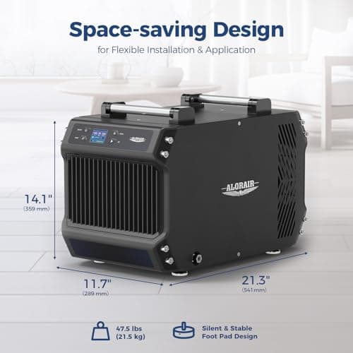 ALORAIR 145 Pint Crawl Spaces Dehumidifier with Pump and Drain Hose, Auto Defrost for Crawlspaces, Commercial, Basements, and Large Rooms up to 1800 Sq.Ft 8
