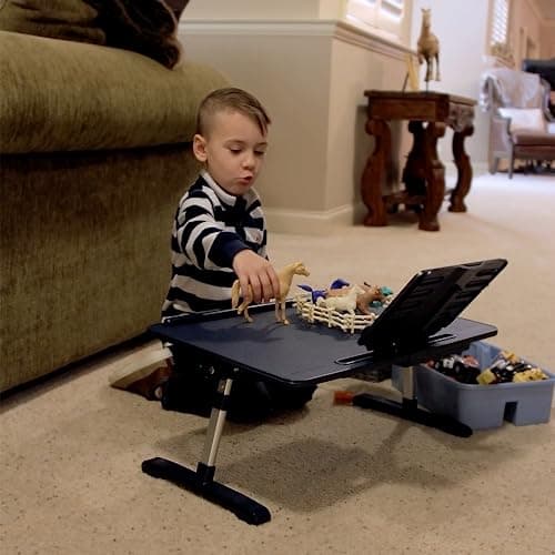 Limitless TotalDesk Portable Modern Workstation and Lap Desk with Adjustable Height & Tilt (Charcoal) 7