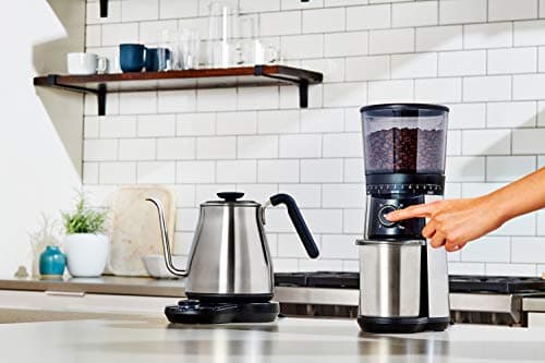 OXO Brew Gooseneck Electric Kettle – Hot Water Kettle, Pour Over Coffee & Tea Kettle, Adjustable Temperature, Built-In Brew Timer, Stainless Steel, 1L​ 9