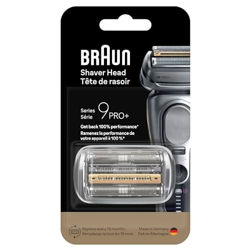 Series 9 Men's Electric Shaver Head ORIGINAL Replacement Blade, Silver 92S 9