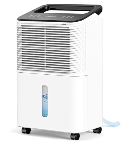 TABYIK 30-Pint High-Capacity Dehumidifier with Auto Shut-Off, Customizable Humidity Settings, and Built-In Timer for Large Rooms and Damp Areas
