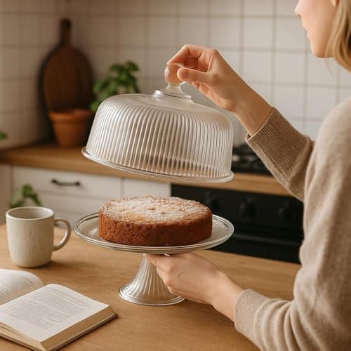 Anchor Hocking Monaco Cake Set, STD, Crystal 7