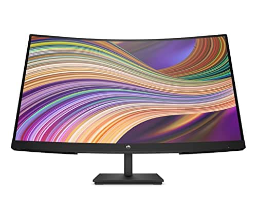 HP V27c G5 FHD Curved 27-Inch Monitor 16:9 On-Screen Controls, AMD FreeSync, Low Blue Light Mode, Anti-Glare, HDMI Port, Adjustable Tilt, 75 Hz Refresh Rate, Dual 2W Speakers (Renewed)