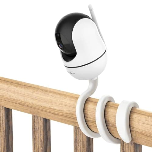bonoch Baby Monitor Mount for BBM01/ BBM02/ BBM03/14 Crib Camera Holder Wall Mount Flexible Twist Versatile Without Wall Damage, Baby Camera Stand for Crib Nursery