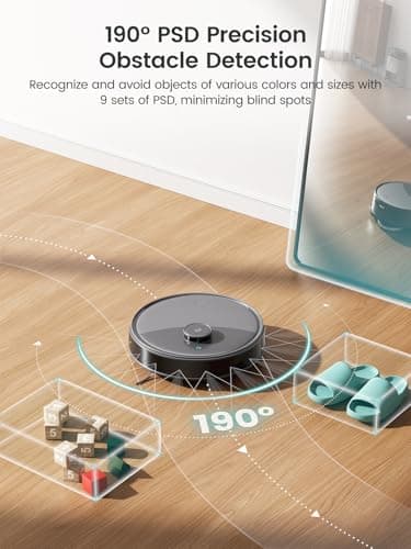 Lefant LiDAR Robot Vacuum and Mop, 20000Pa Suction, 90-Day Self-Emptying, Obstacle Avoidance, Auto Mop Washing&Drying, All-in-One for Pet Hair Carpet, 5G WiFi Alexa/APP/iWatch Control, M3 Max 7