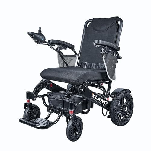 KL80 Klano Electric Wheelchair – 30 Miles Long Range, 600W Motor, Lightweight, Foldable, All-Terrain, Puncture-Free Wheels, Portable, Compact, Airline Approved, Adults & Seniors 8