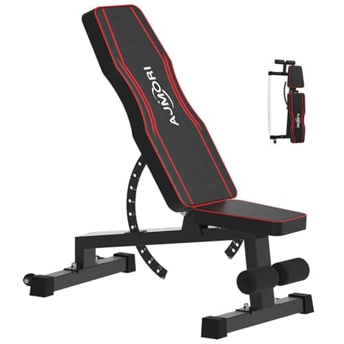 Weight Bench,Adjustable Workout Bench for Home Gym with 1200 LBS,Adjustable Back and Seat Exercise Incline for Full-Body Strength Training