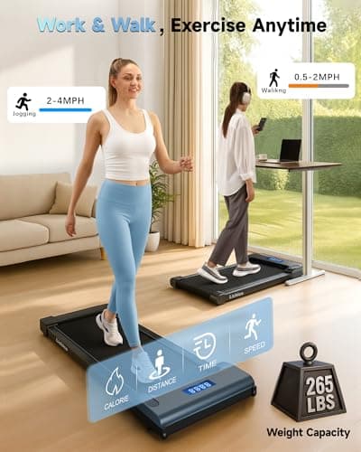 Lichico NeoSilent Walking Pad Treadmill Under Desk for Home with BLDC Core and Extra-Large Belt, App and Remote Control, Portable and Compact for Small Space 6